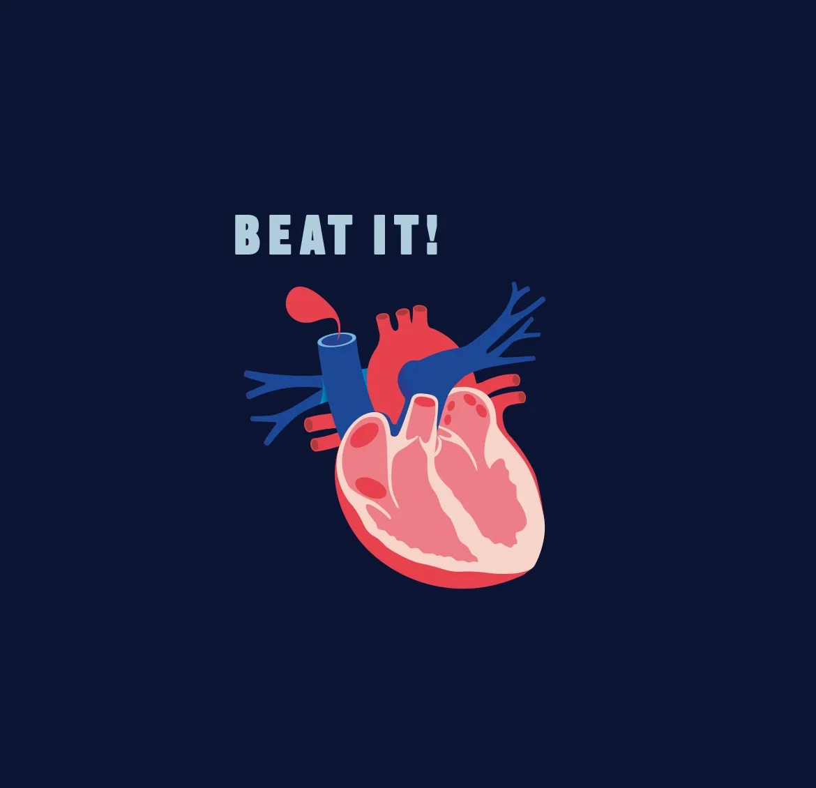 Herz-Illustration als Key Visual für den Kunden Soundbooootique.
